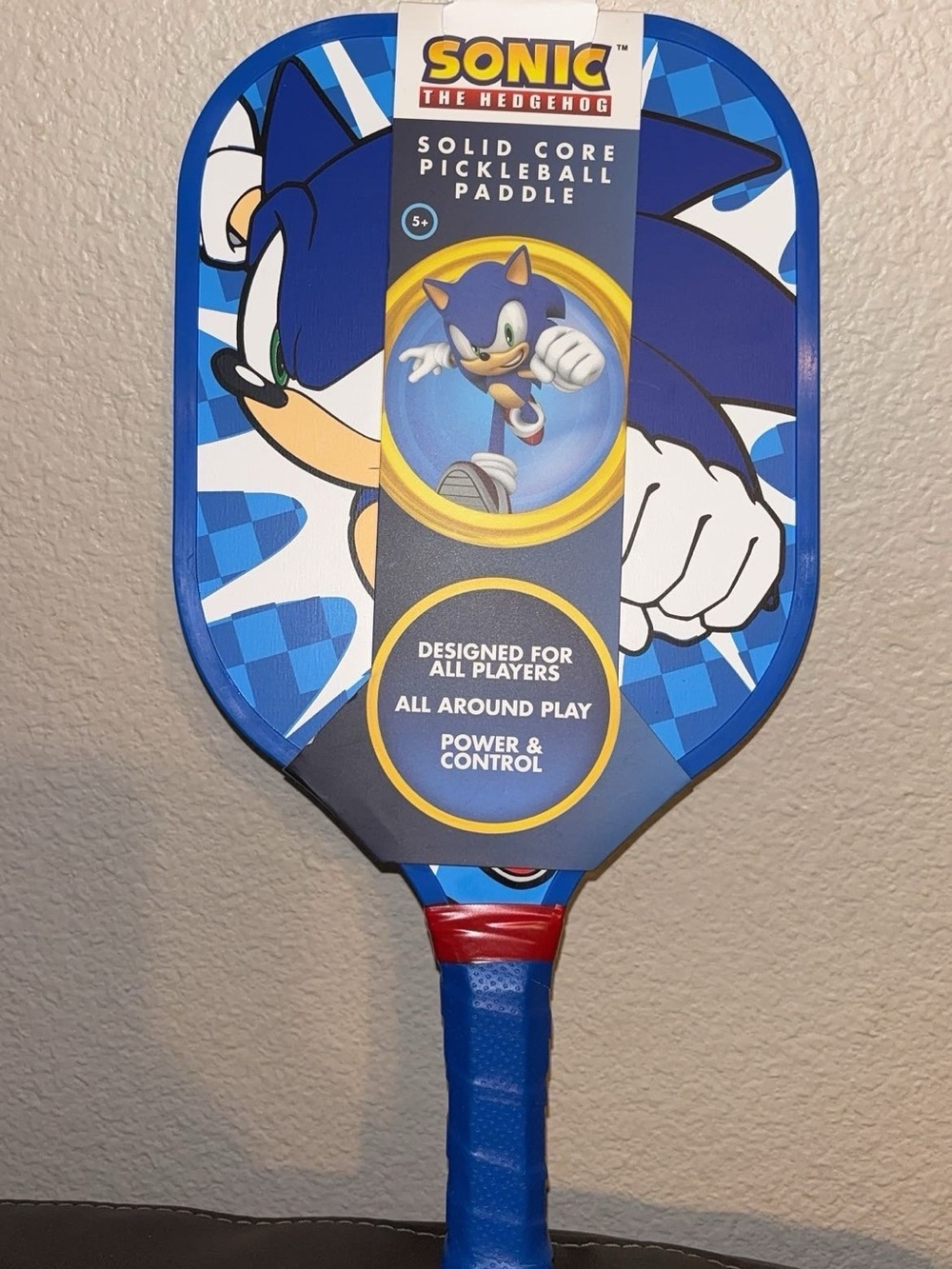 Sonic The Hedgehog Solid Core Pickleball Paddle - Blue